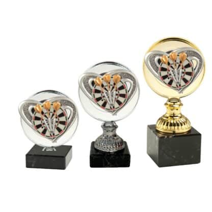 BF015 Passion Darts beker goud of zilver